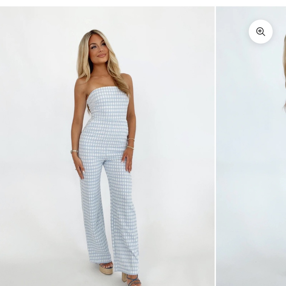 Size medium tweed jumpsuit. Never worn.